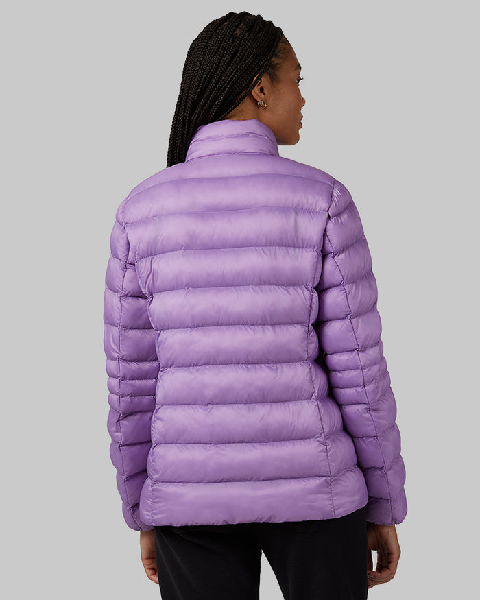 32 Degrees Regal Orchid _ Women's Lightweight Active Packable Jacket {model: Dido is 5'9"and size 4 wearing size S}{bottom}{right} {bottom}{right}