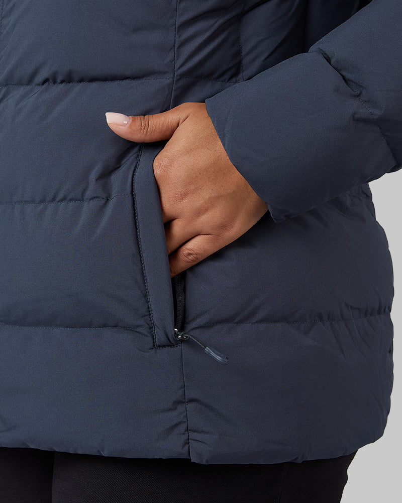 32 Degrees India Ink _ Womens Midweight Puffer Tech Jacket {model: Jeharna is 5