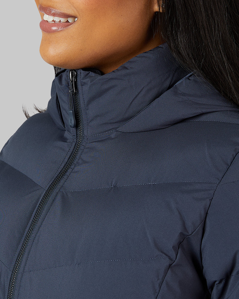 32 Degrees India Ink _ Womens Midweight Puffer Tech Jacket {model: Jeharna is 5