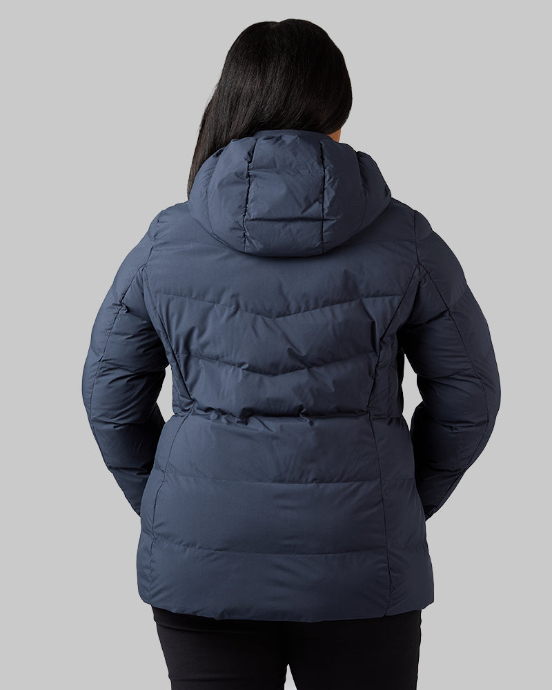 32 Degrees India Ink _ Womens Midweight Puffer Tech Jacket {model: Jeharna is 5