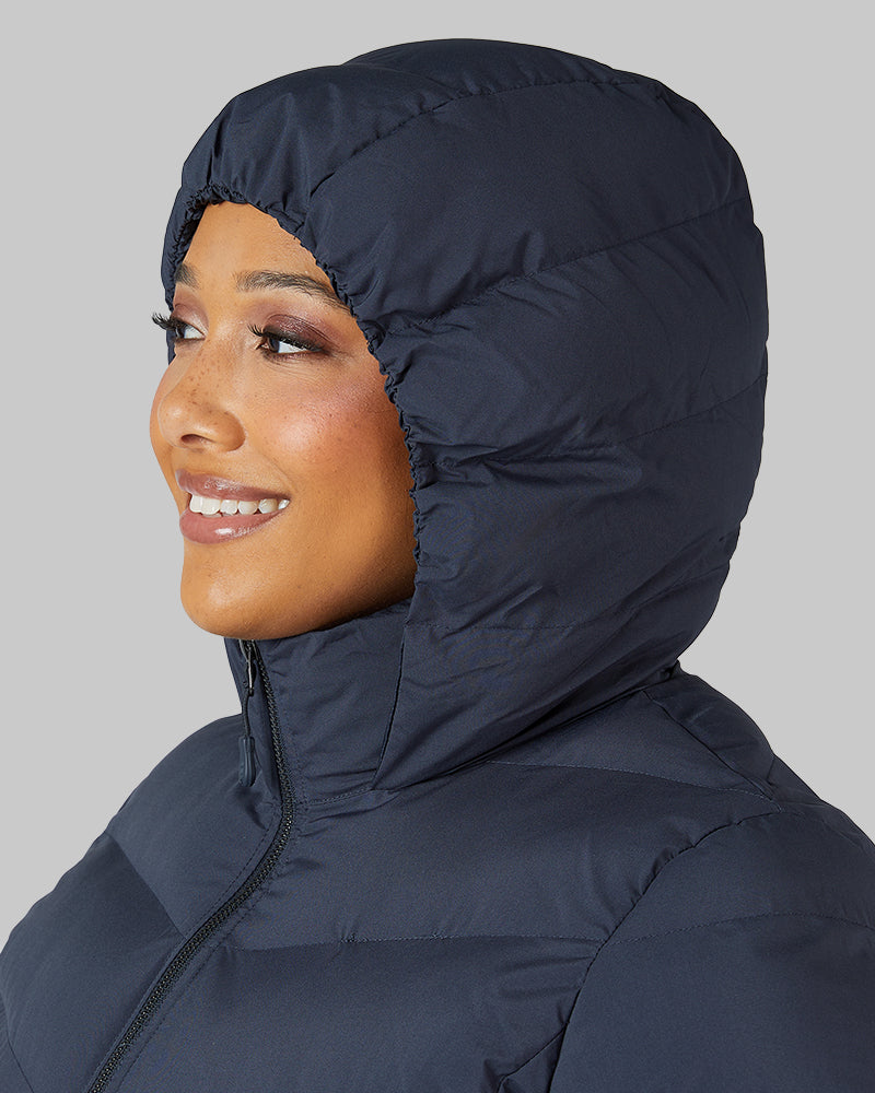 32 Degrees India Ink _ Womens Midweight Puffer Tech Jacket {model: Jeharna is 5
