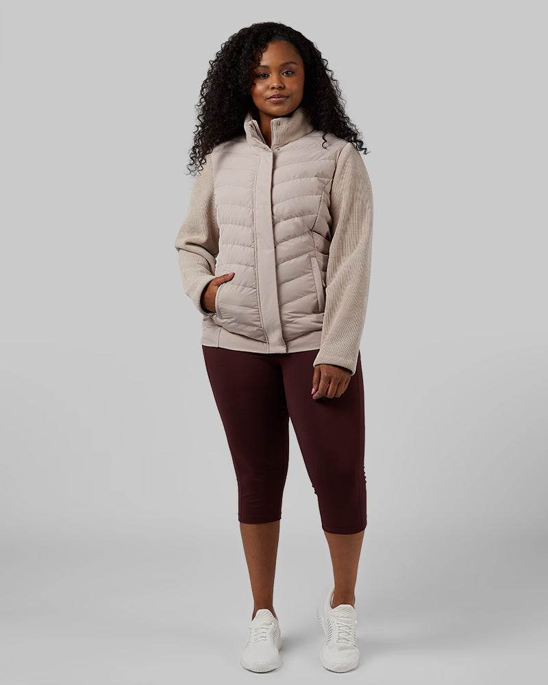 Women's Mixed Media Chevron Jacket