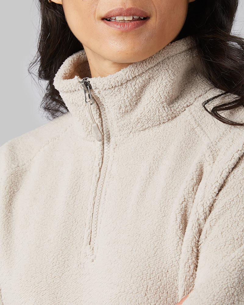 WOMEN'S SHORTHAIR SHERPA 1/4 ZIP TOP