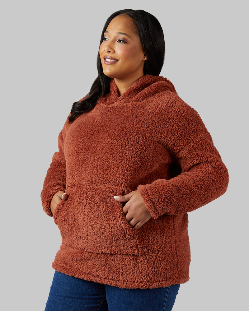 WOMEN'S SOFT SHERPA PULLOVER HOODIE