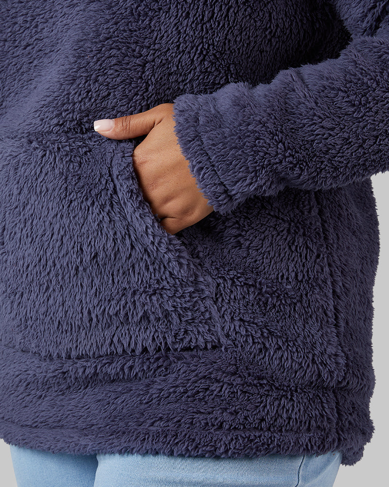 WOMEN'S SOFT SHERPA PULLOVER HOODIE