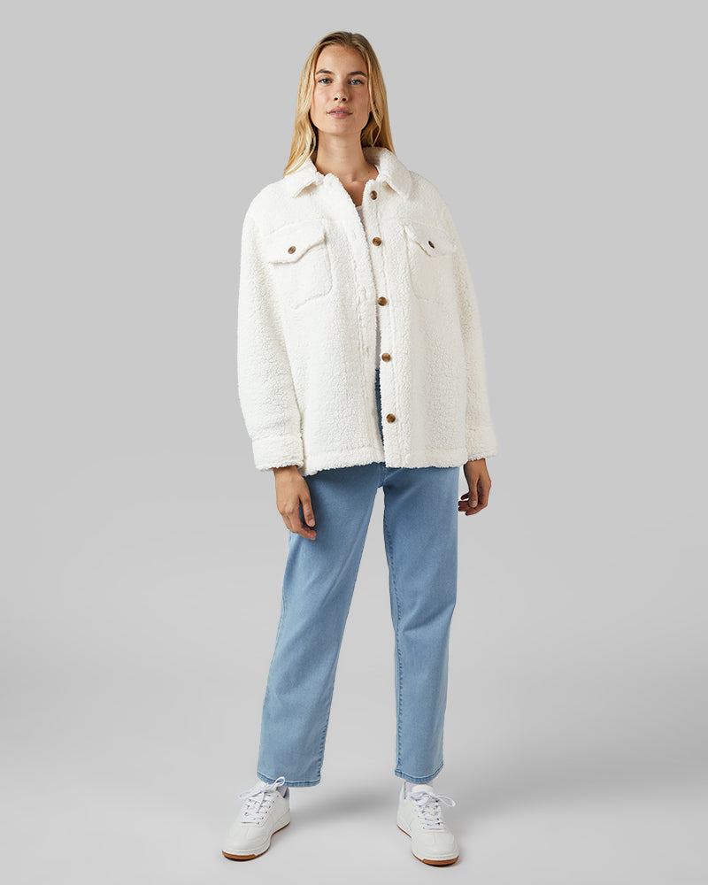 California アパレルセット Women's Cozy Sherpa Shirt Jacket