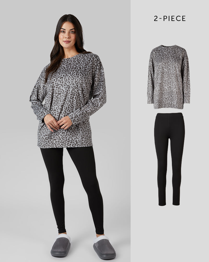 WOMEN'S 2PC FLEECE SLEEP SET