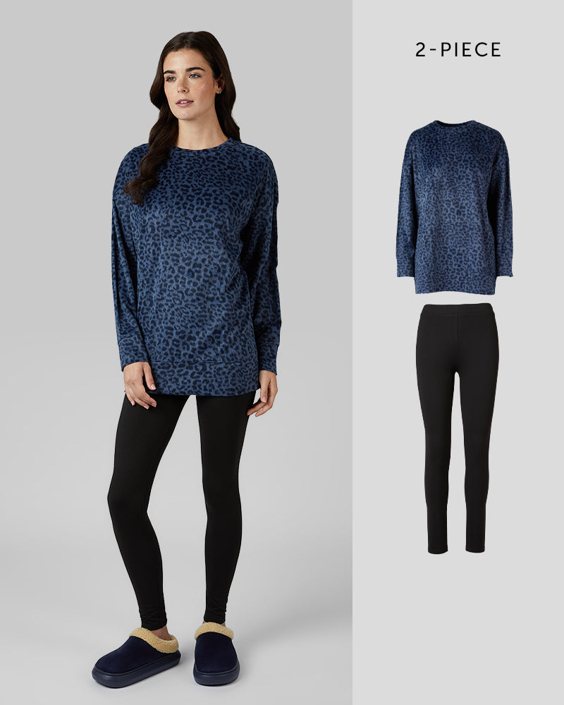 WOMEN'S 2PC FLEECE SLEEP SET