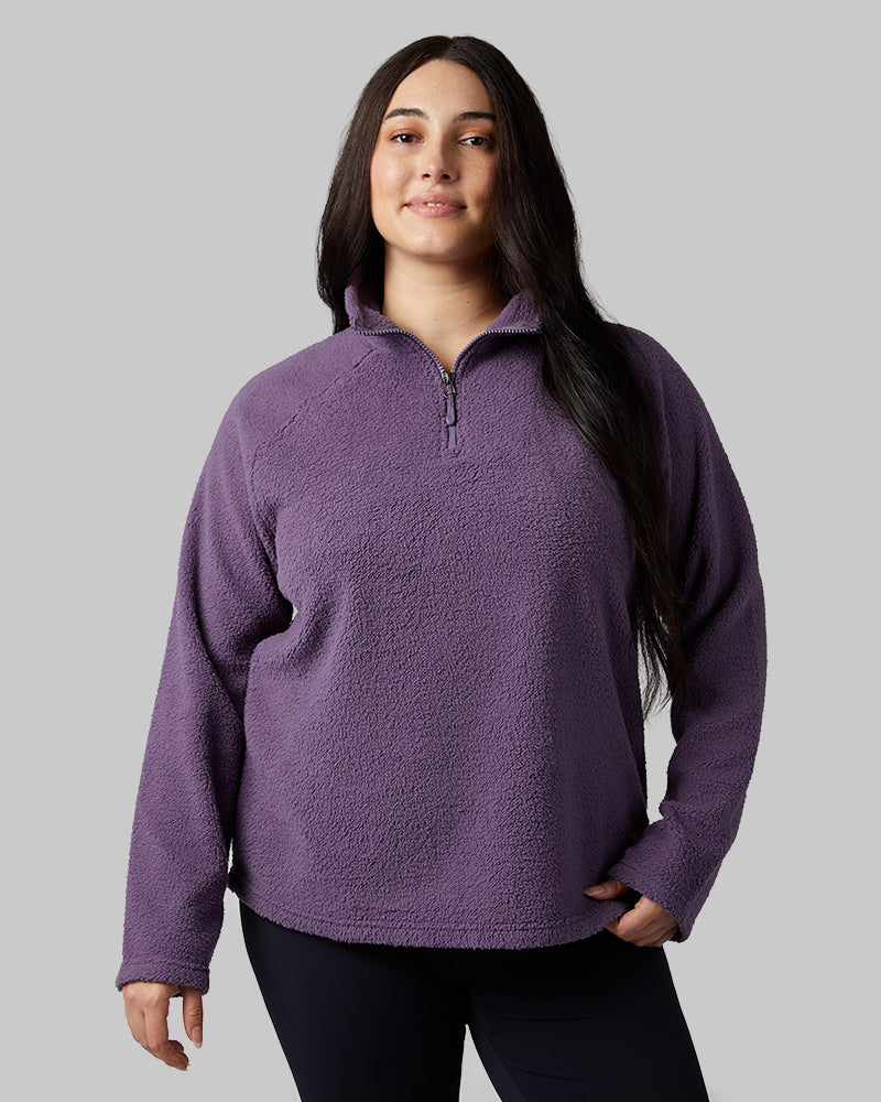 WOMEN'S SHORTHAIR SHERPA 1/4 ZIP TOP