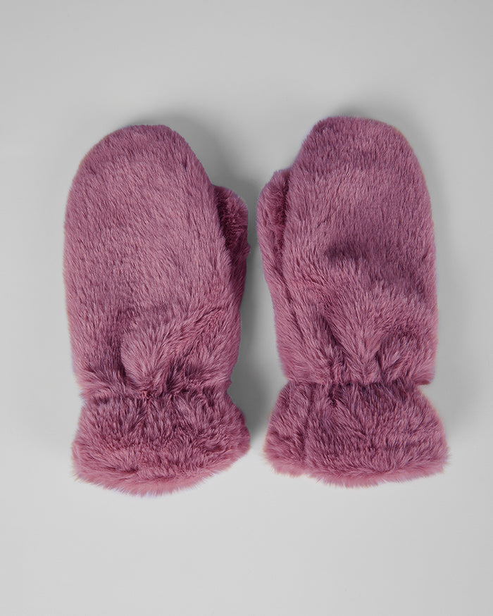 32 Degrees Dusky Orchid_Women's Plush Fur Mittens {bottom}{right}