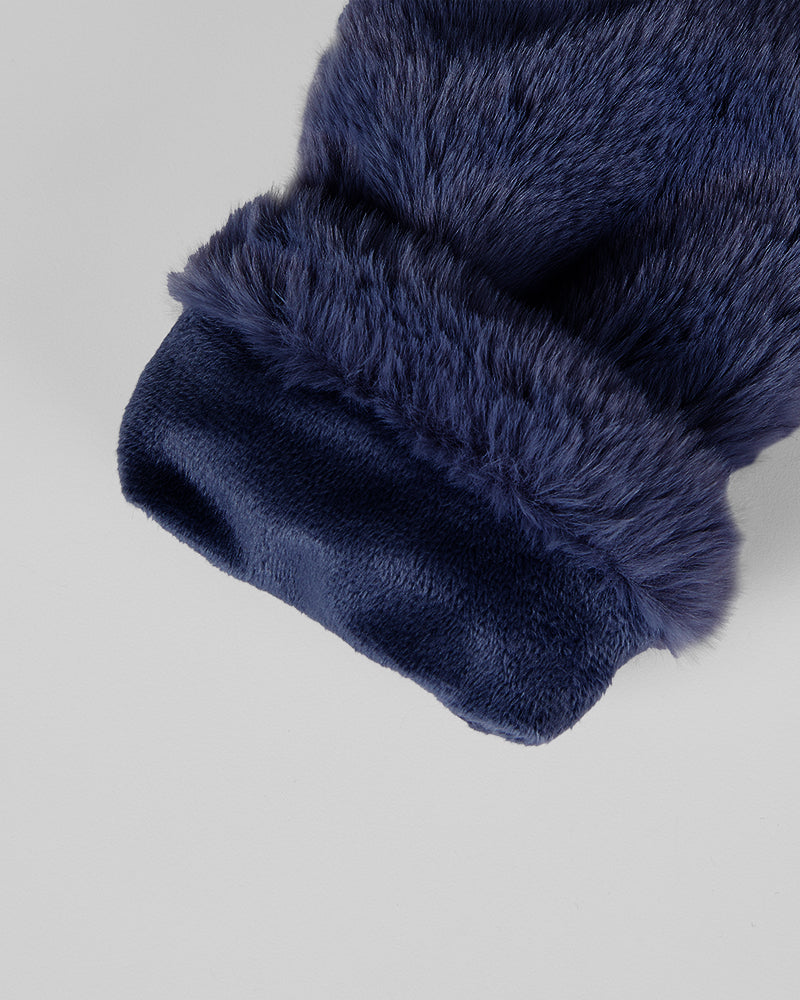 Women's Plush Fur Mittens