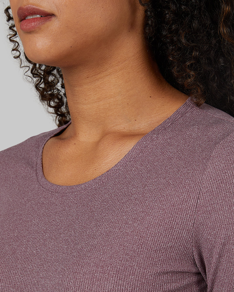 WOMEN'S SOFT RIB SCOOP TOP