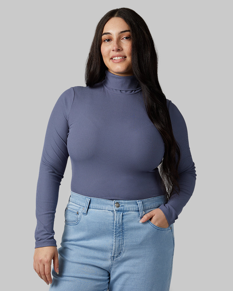 WOMEN'S SOFT RIB TURTLENECK