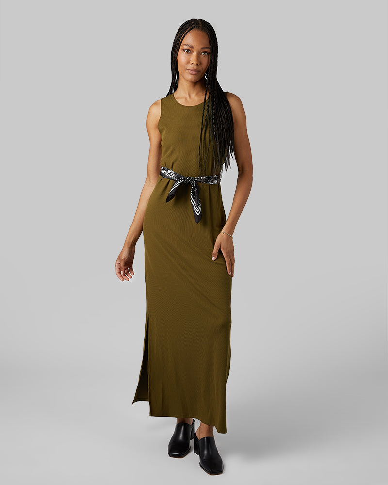 WOMEN'S SOFT RIB MAXI DRESS