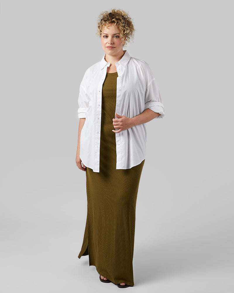 WOMEN'S SOFT RIB MAXI DRESS