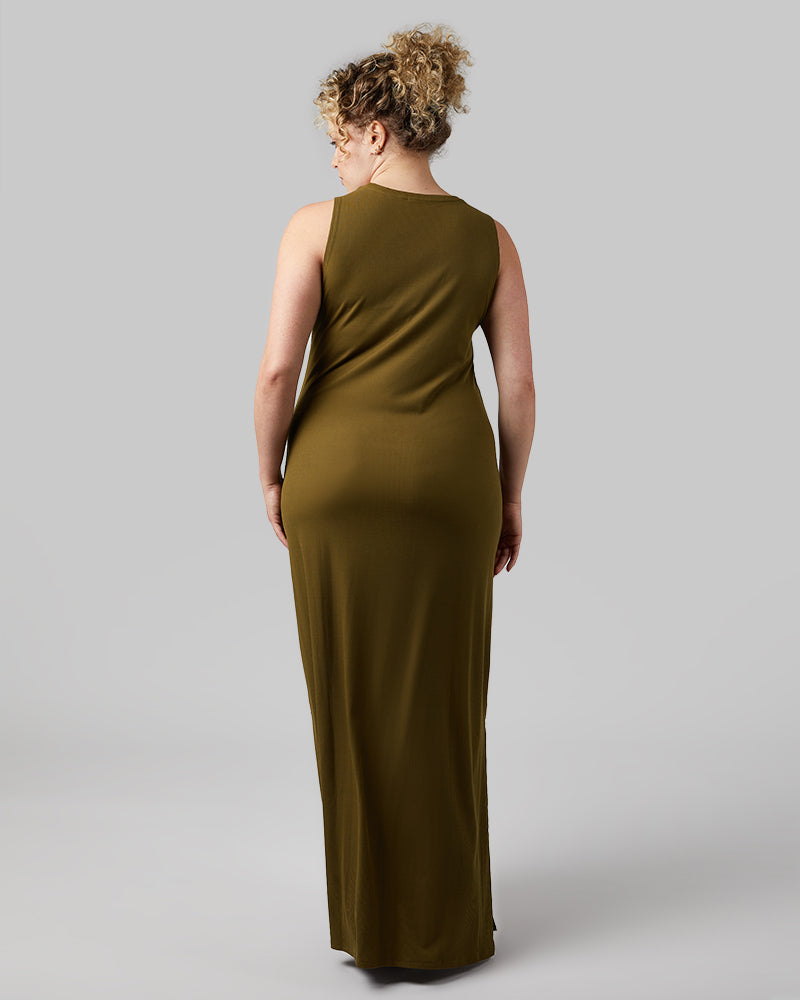 WOMEN'S SOFT RIB MAXI DRESS
