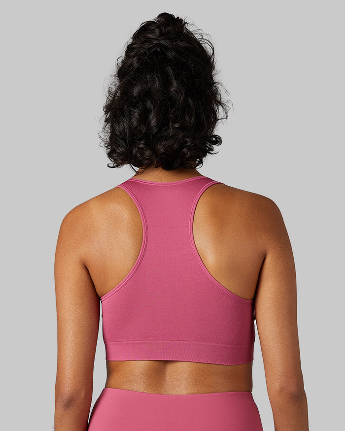 32 Degrees Malaga _ Women's seamless Racerback sports Bra {model: Arantza is 5'9"and size 2 wearing size XS}{bottom}{right} {bottom}{right}