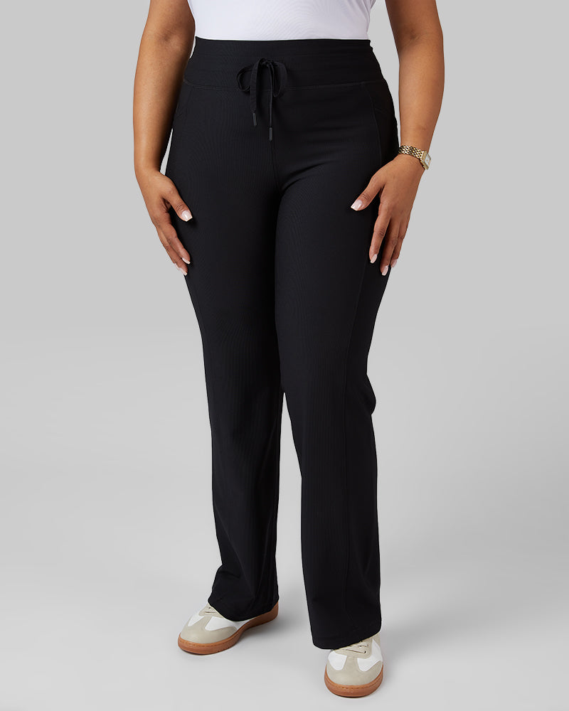 WOMEN'S HIGH-WAIST ACTIVE RIB FLARE PANT