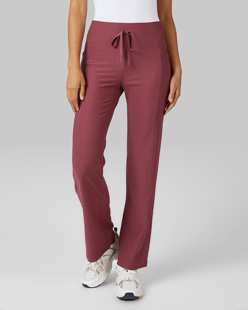 WOMEN'S HIGH-WAIST ACTIVE RIB FLARE PANT