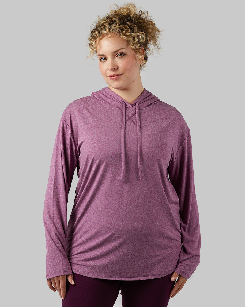 WOMEN'S COOL LONG SLEEVE HOODED T-SHIRT