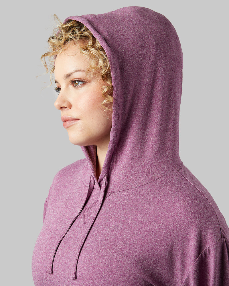 WOMEN'S COOL LONG SLEEVE HOODED T-SHIRT