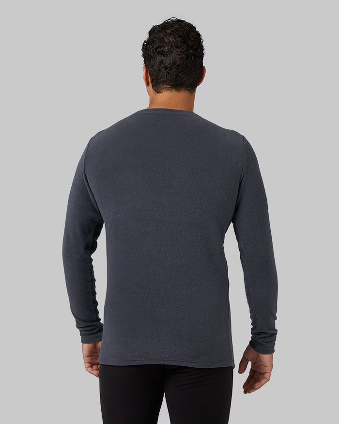32 Degrees Stingray _ Men's Heavyweight Fleece Baselayer Crew Top {model: Markus is 6", wearing size M}{bottom}{right} {bottom}{right}