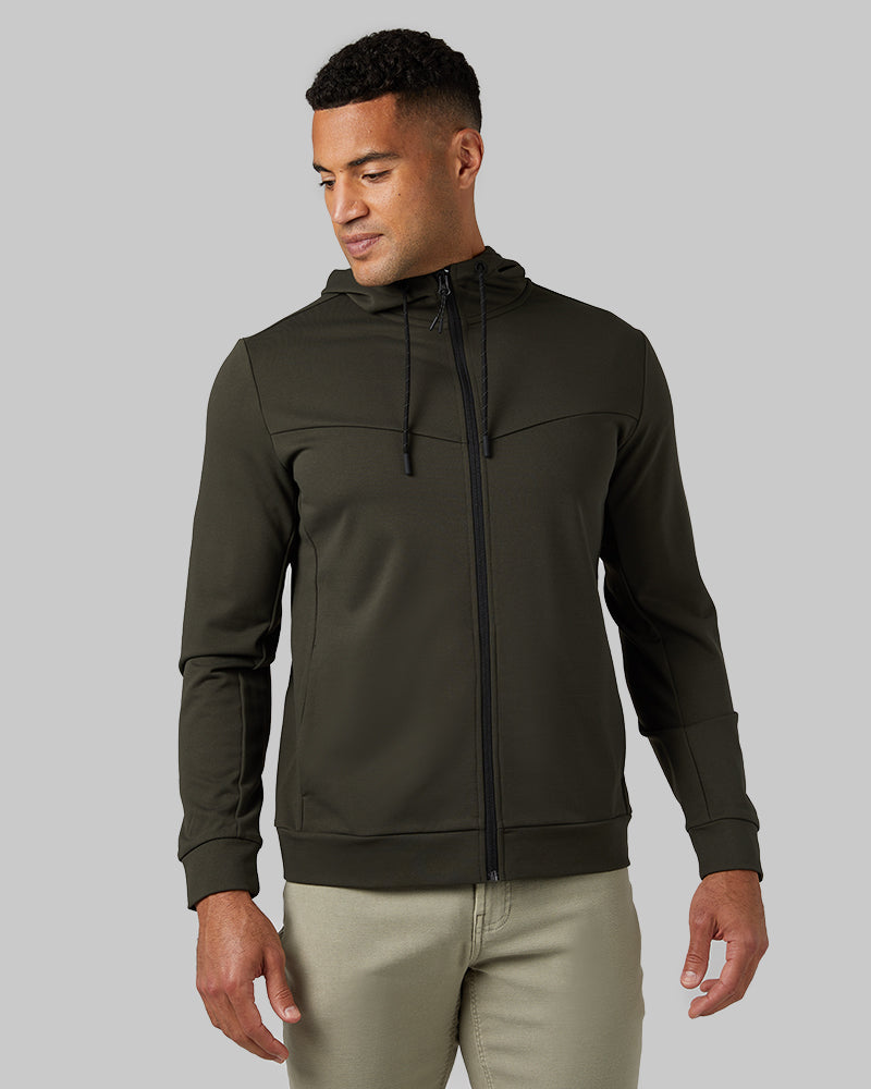 ジャケット・アウター FCRB STRETCH KNIT ZIP UP LOUNGE HOODIE Calvin Klein Modern Cotton Lounge Full Zip Hoodie Grey