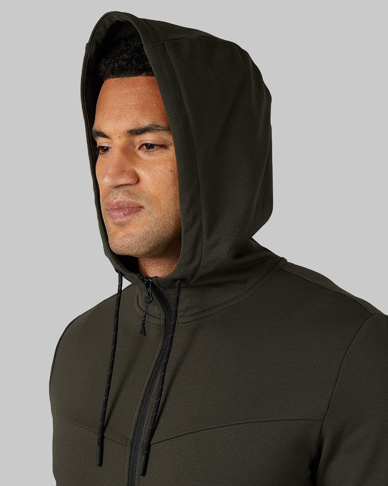 MEN'S SOFT STRETCH TERRY FULL-ZIP HOODIE