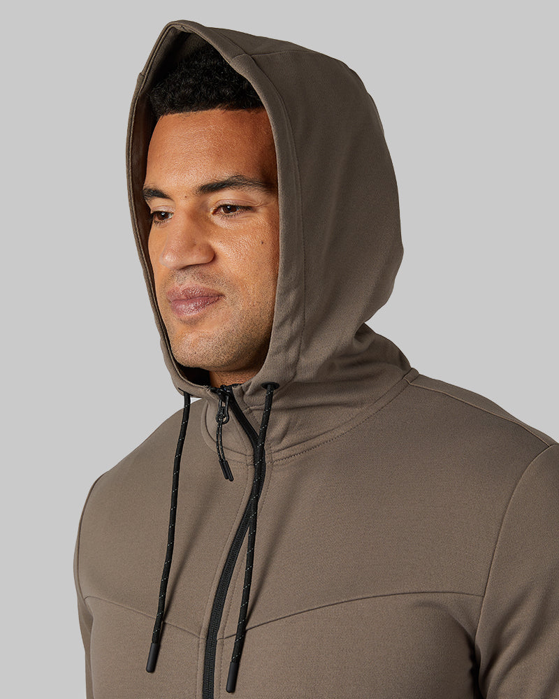 Men's Soft Stretch Terry Full Zip Hoodie