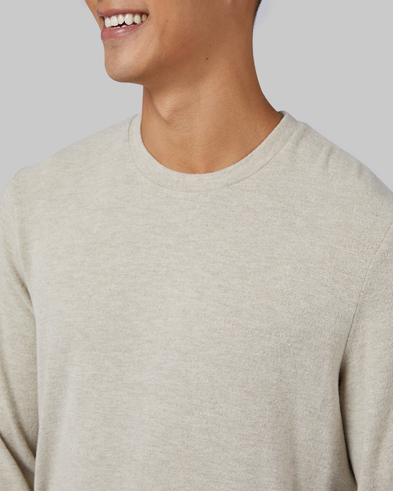 Men's Sweater Knit Crew Pullover Top