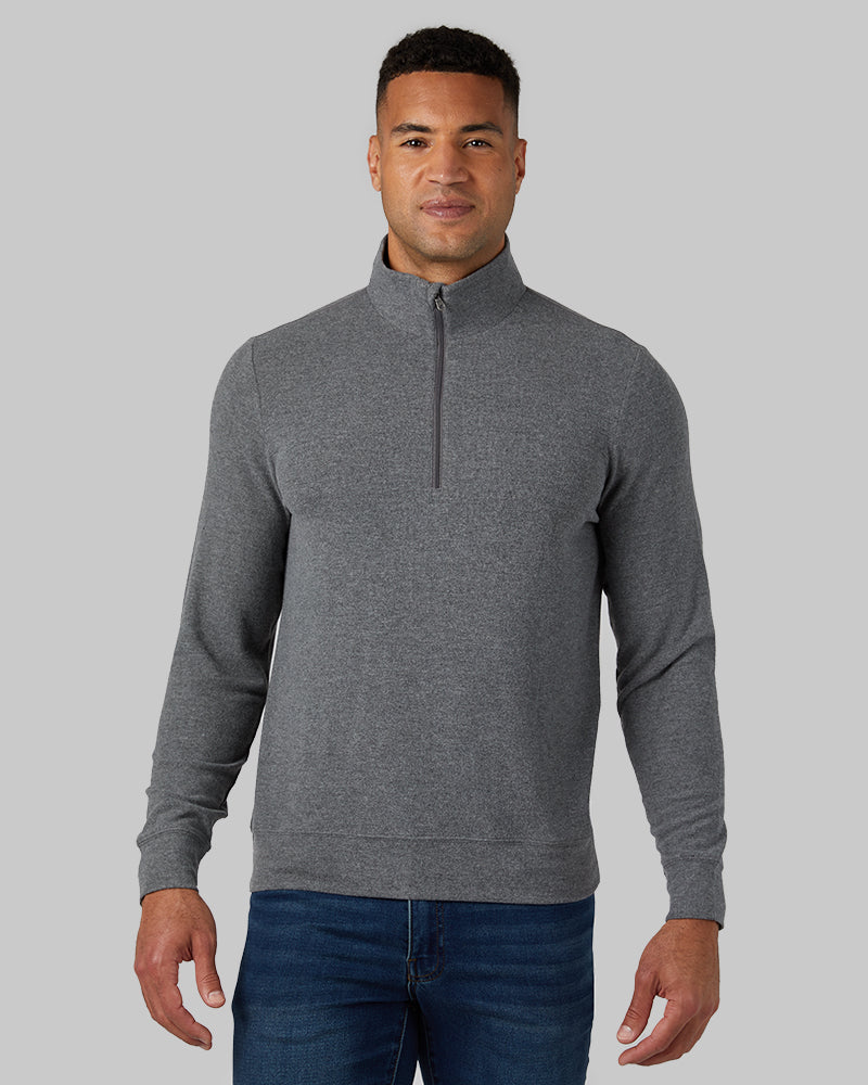 MEN'S SWEATER KNIT 1/4 ZIP TOP