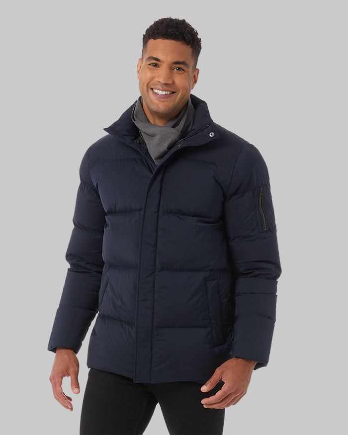 32 Degrees Charcoal heather_Heat Fleece scarf {bottom}{right}