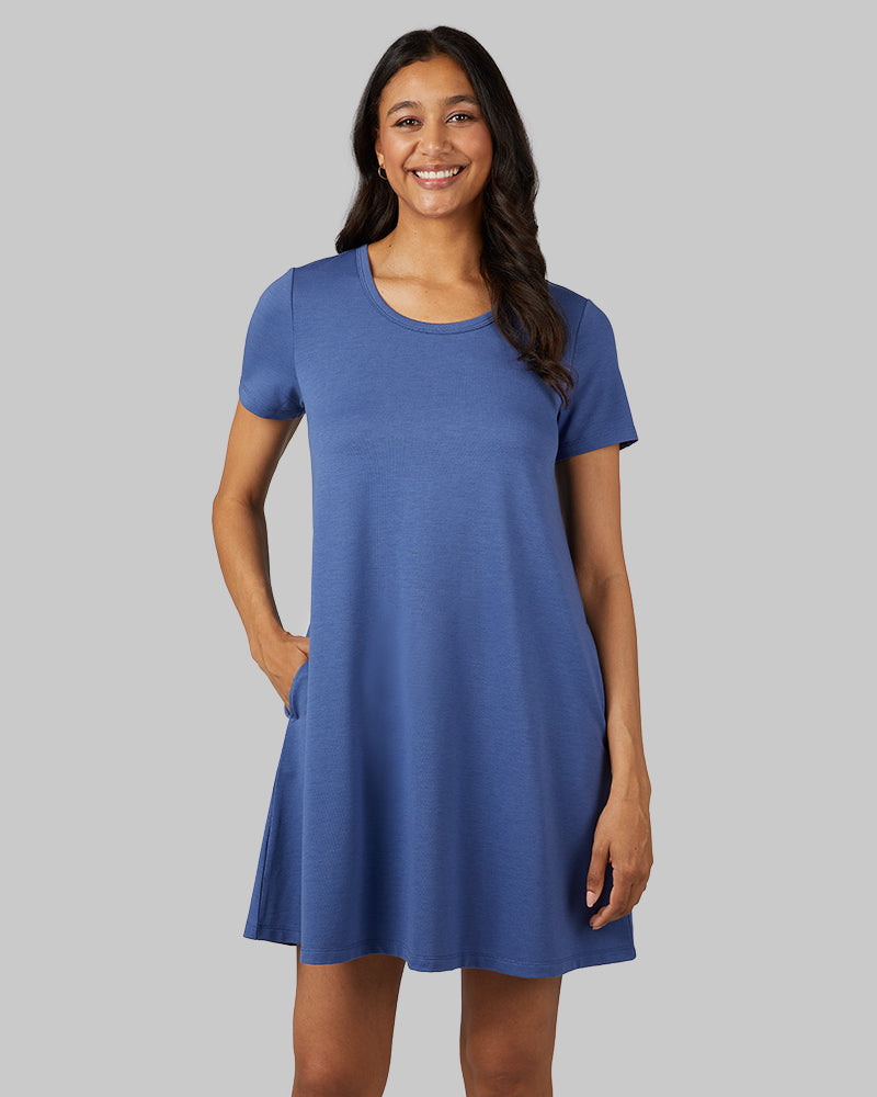 WOMEN'S SOFT KNIT POCKET DRESS