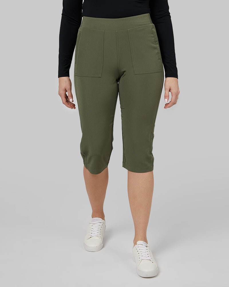 WOMEN'S STRETCH WOVEN CAPRI