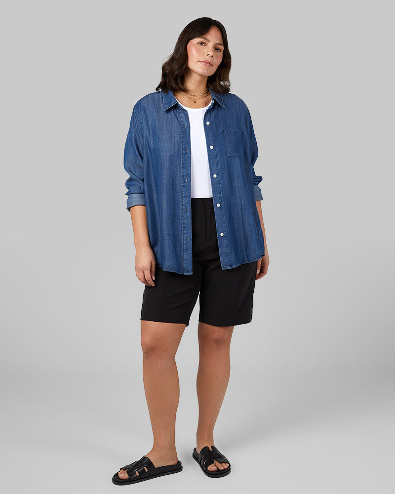 WOMEN'S STRETCH WOVEN BERMUDA SHORT