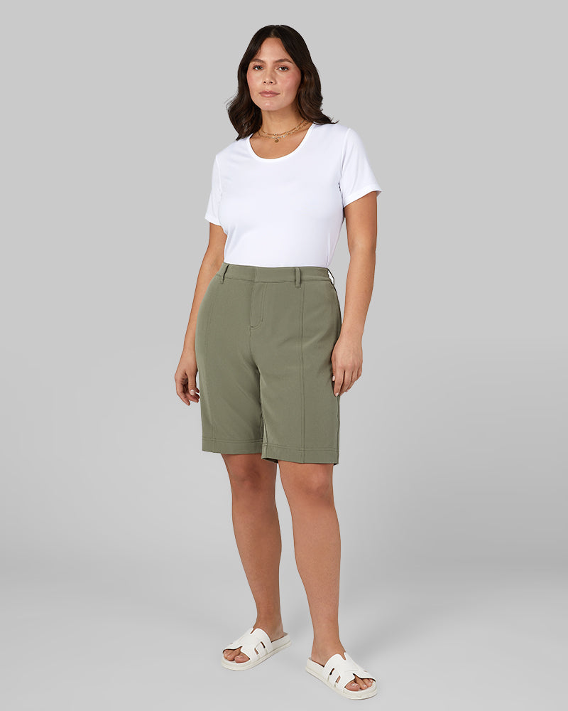 WOMEN'S STRETCH WOVEN BERMUDA SHORT