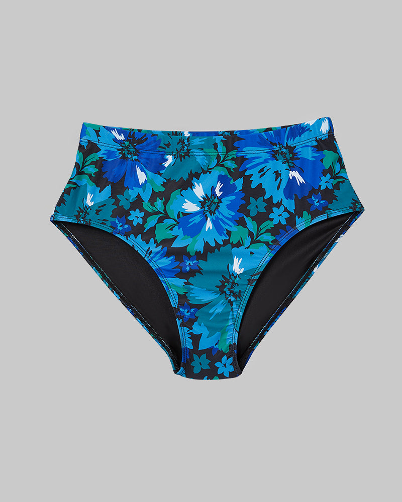 WOMEN'S HIGH-WAIST BIKINI SWIM BOTTOM