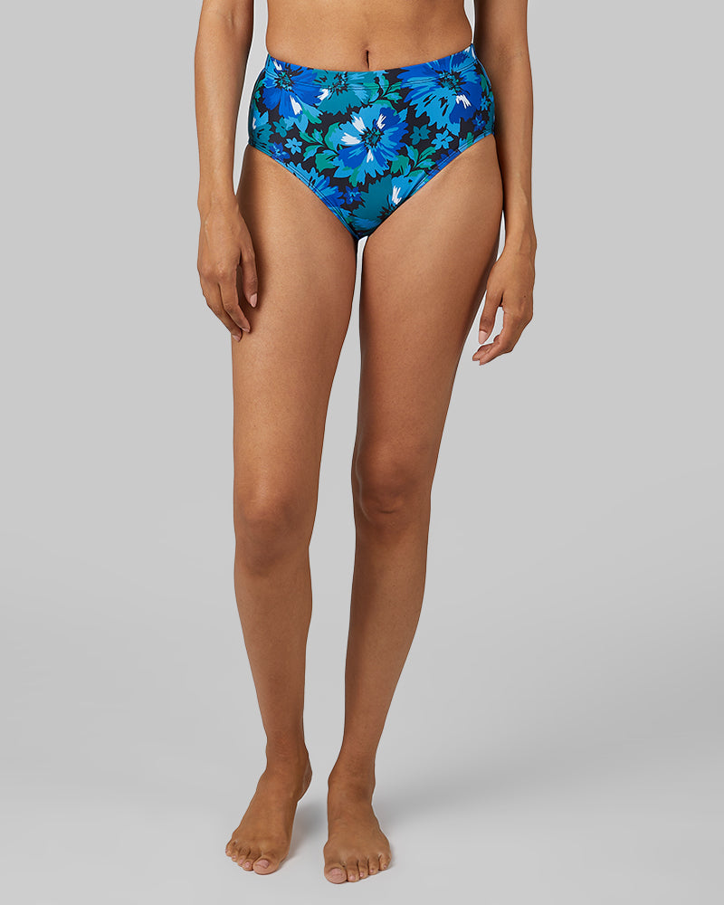 32 Degrees Blue Tropical Flowers _ Women
