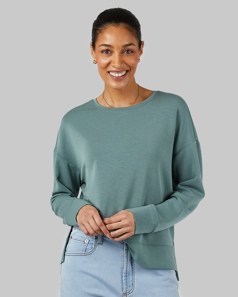 売れ筋商品|||カリトラ カットソー トップス レディース Ane Long-Sleeve Crew Top - Women's Prim All Day Womens L/S Crew – L2 Brands