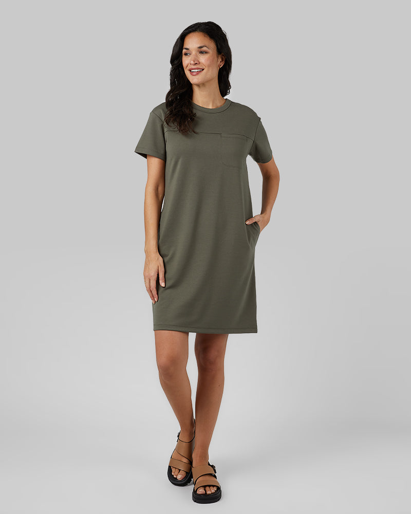 WOMEN'S LUXE KNIT POCKET DRESS