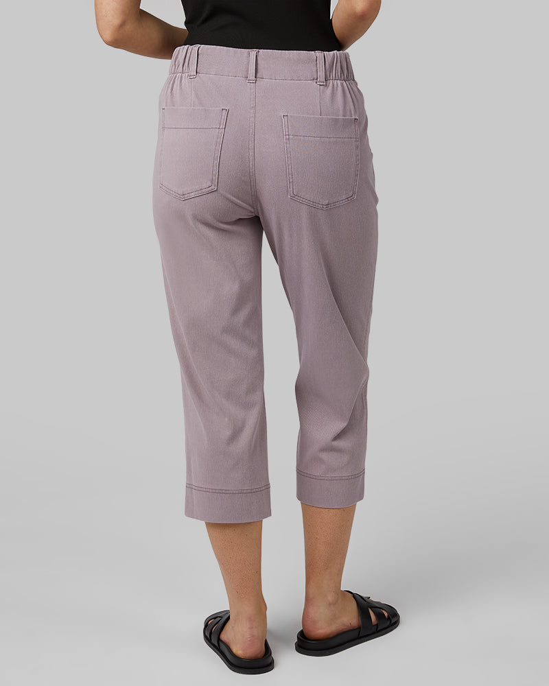 WOMEN'S MINI KNIT TWILL CAPRI