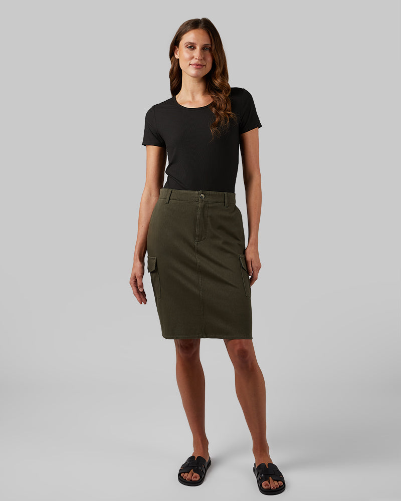WOMEN'S STRETCH TWILL CARGO SKIRT
