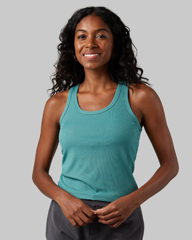 WOMEN'S SOFT RIB RACERBACK BRA TANK