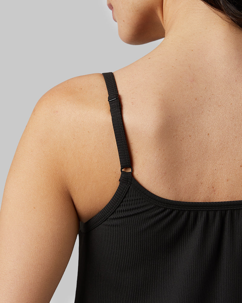 32 Degrees Women's Soft Rib Flowy Bra Dress - Built-In Support Moisture Wicking Dress - PEACH BEIGE 32 Degrees Women's Soft Rib Flowy Bra Dress - Built-In Support Moisture Wicking Dress - PEACH BEIGE