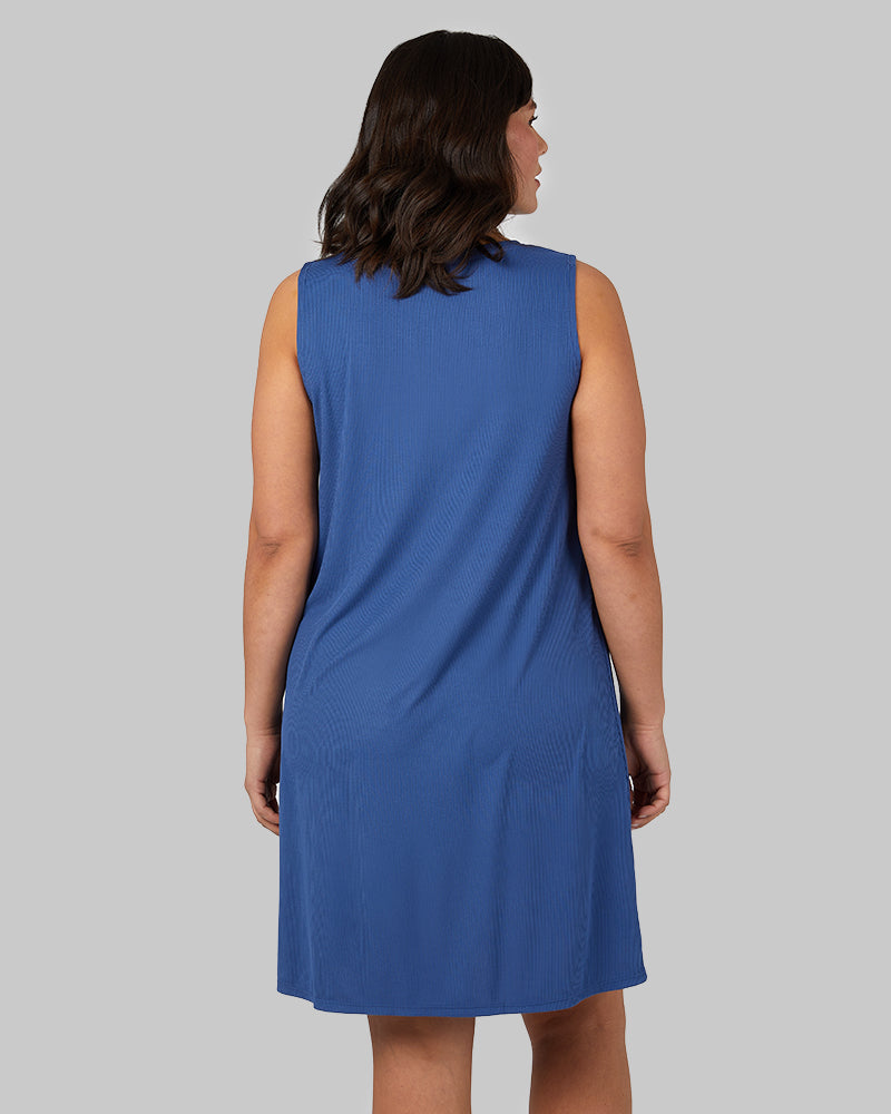 WOMEN'S SOFT RIB TANK SWING DRESS