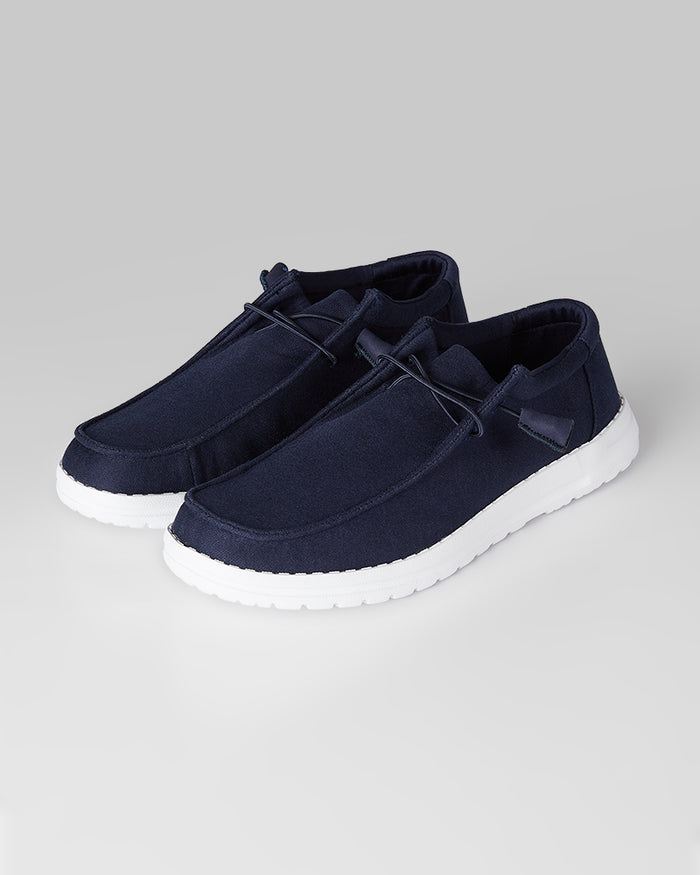32 Degrees Navy _ Women's Canvas slip-On shoes {bottom}{right}