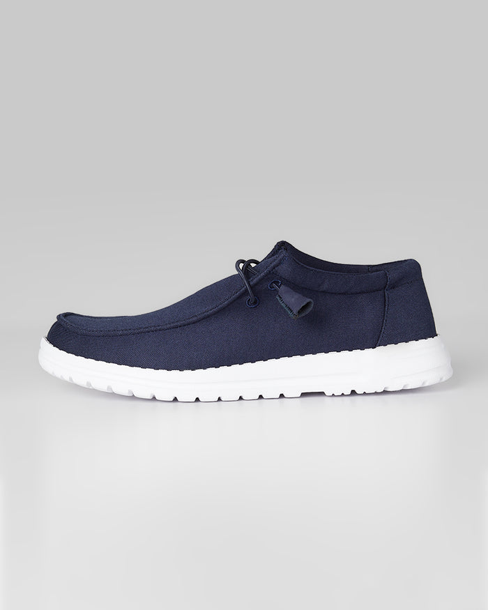 32 Degrees Navy _ Women's Canvas slip-On shoes {bottom}{right}