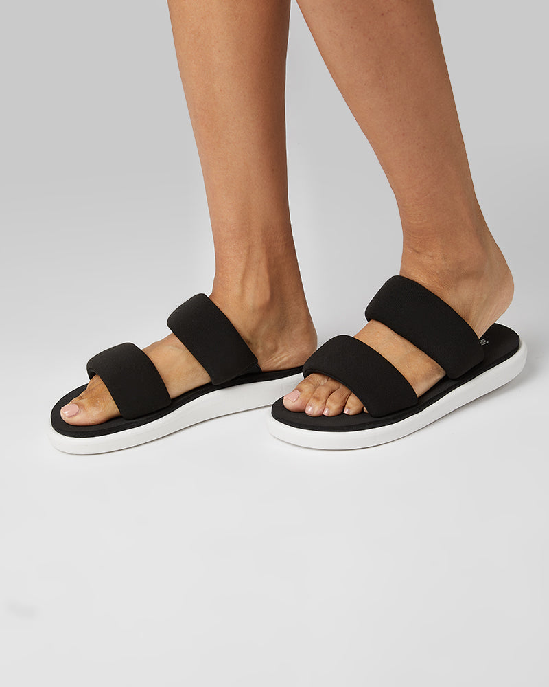 32 Degrees Women's 2-band Flex Sandals (Black)