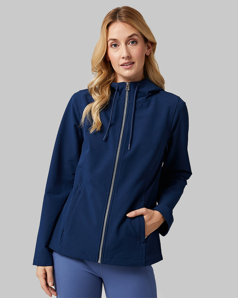 WOMEN'S HOODED WINDBREAKER JACKET