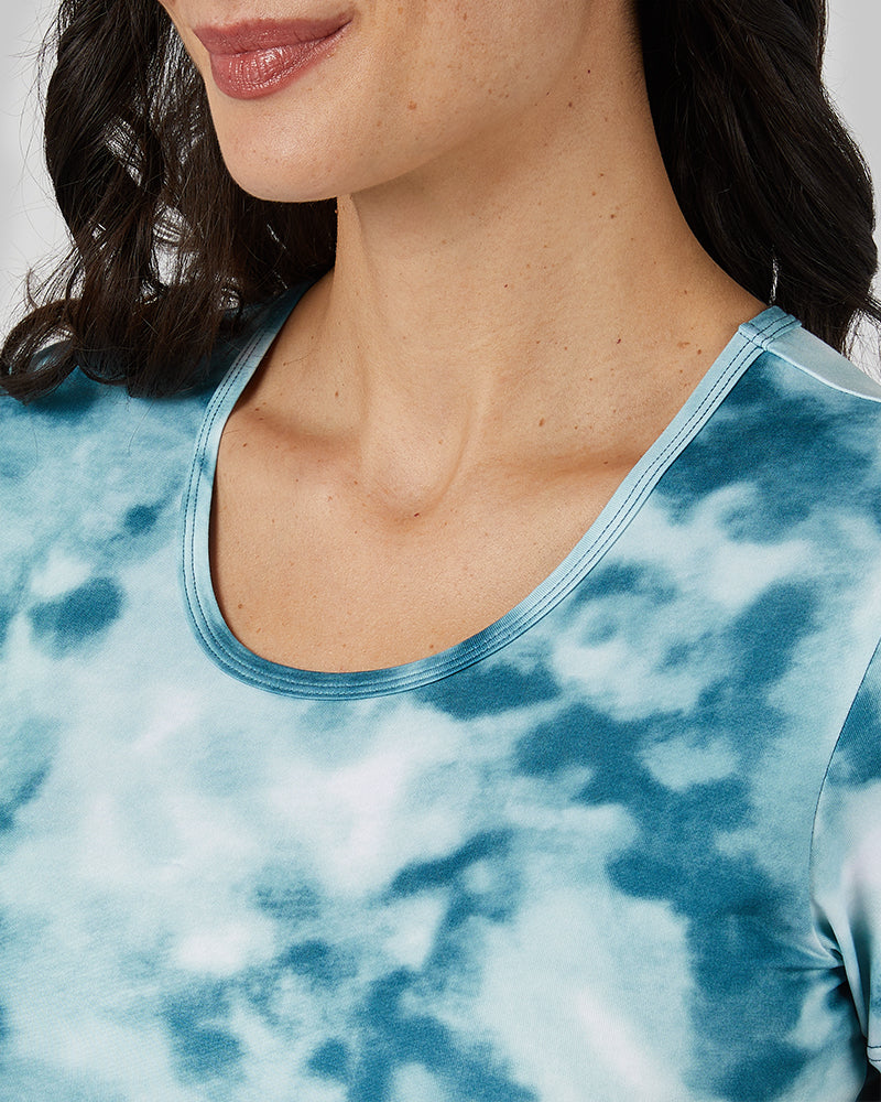 WOMEN'S COOL PRINTED FITTED T-SHIRT
